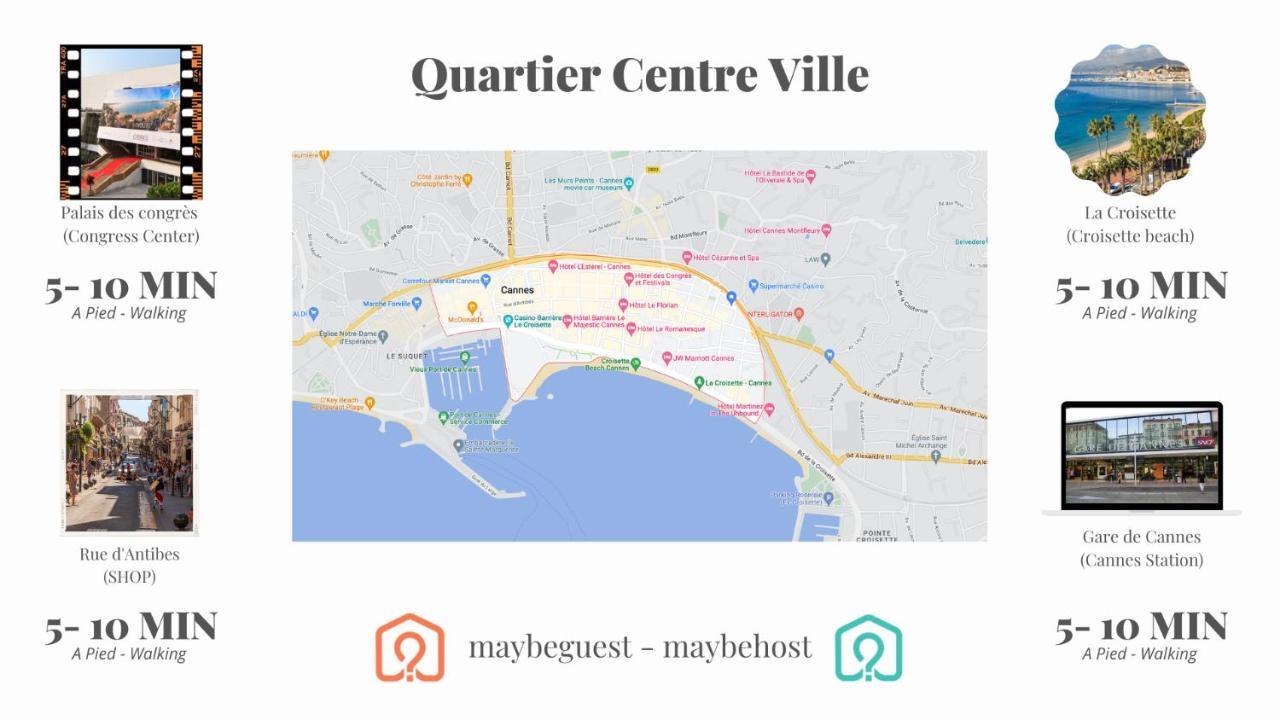 Appartement Avec Grande Terrasse A Κάννες Εξωτερικό φωτογραφία